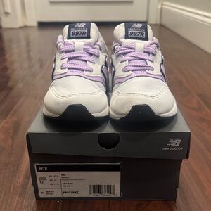 New Balance 997R in White and Lavender